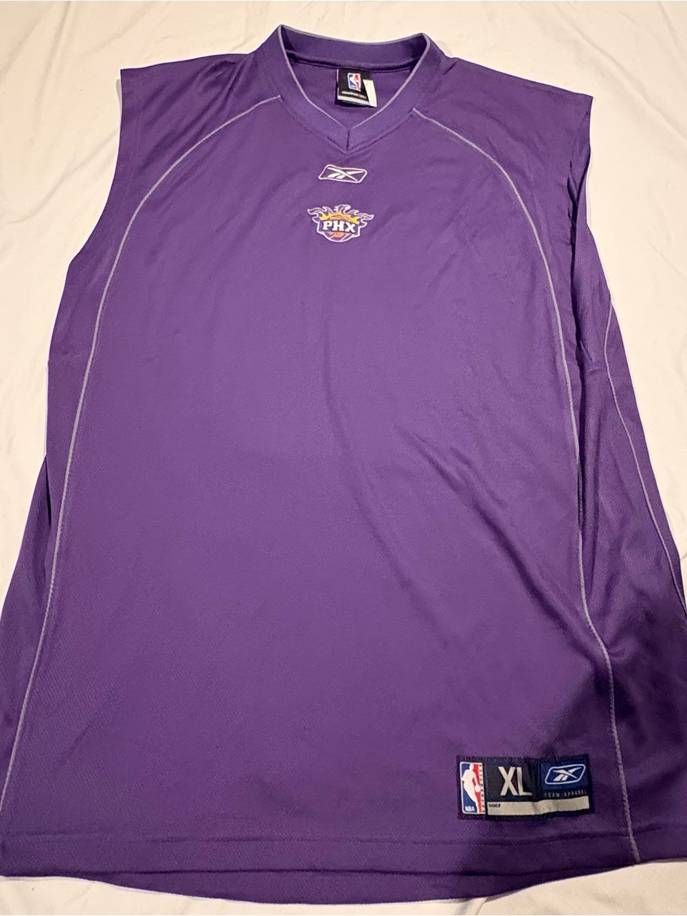 Vtg 2000s Purple NBA Reebok Phoenix Suns  Warmup Jersey Men's Size: XL